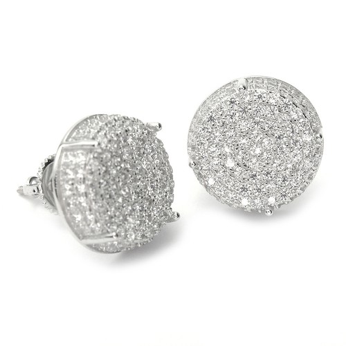Men iced hip hop - iced, rhodium